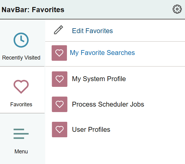 Favorites - NavBar