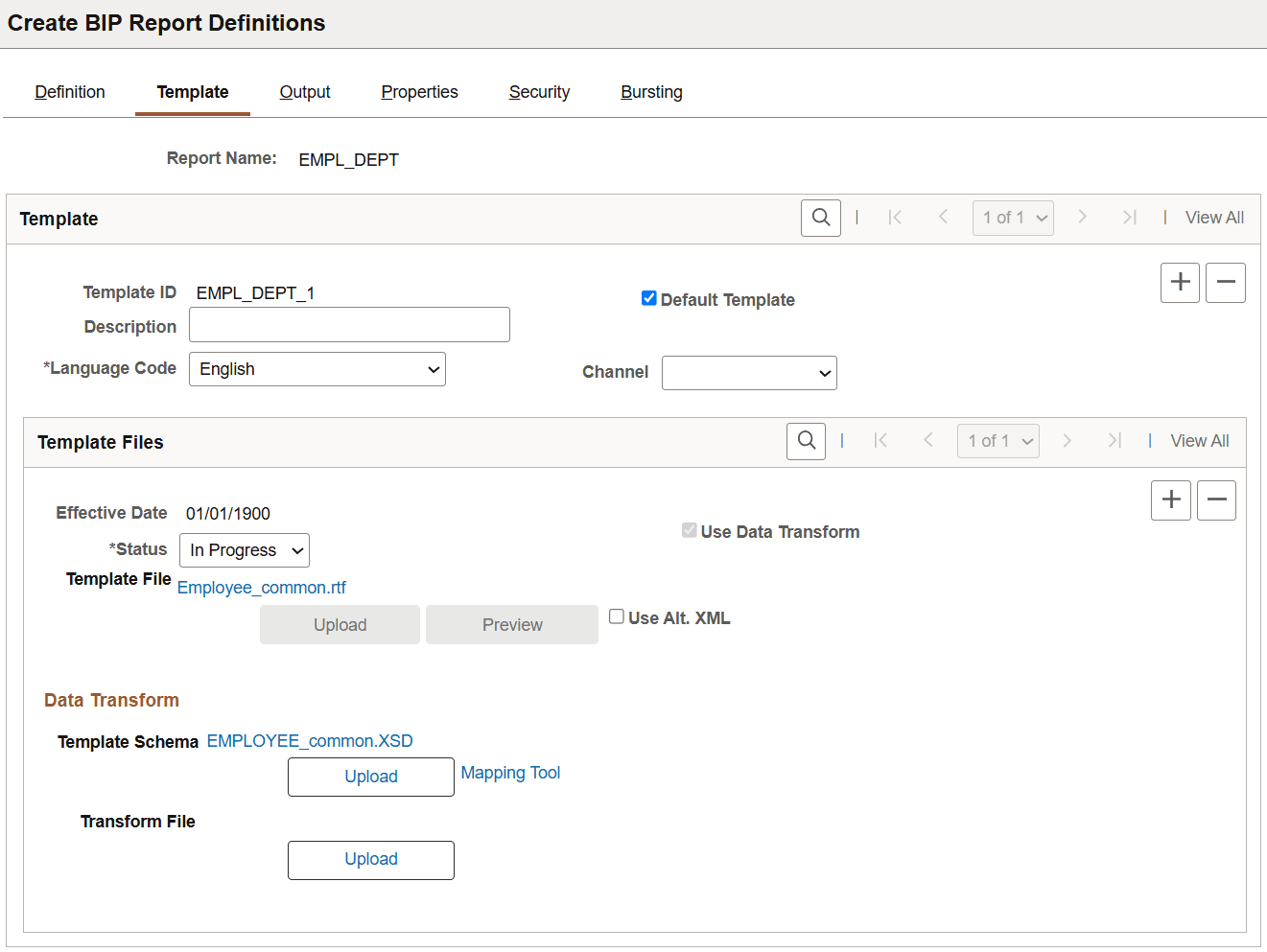 Mapping Tool link is displayed
