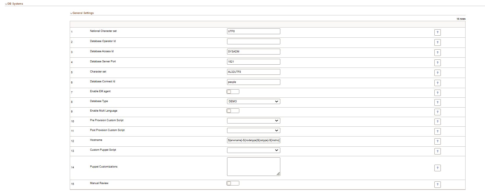 DB Systems page