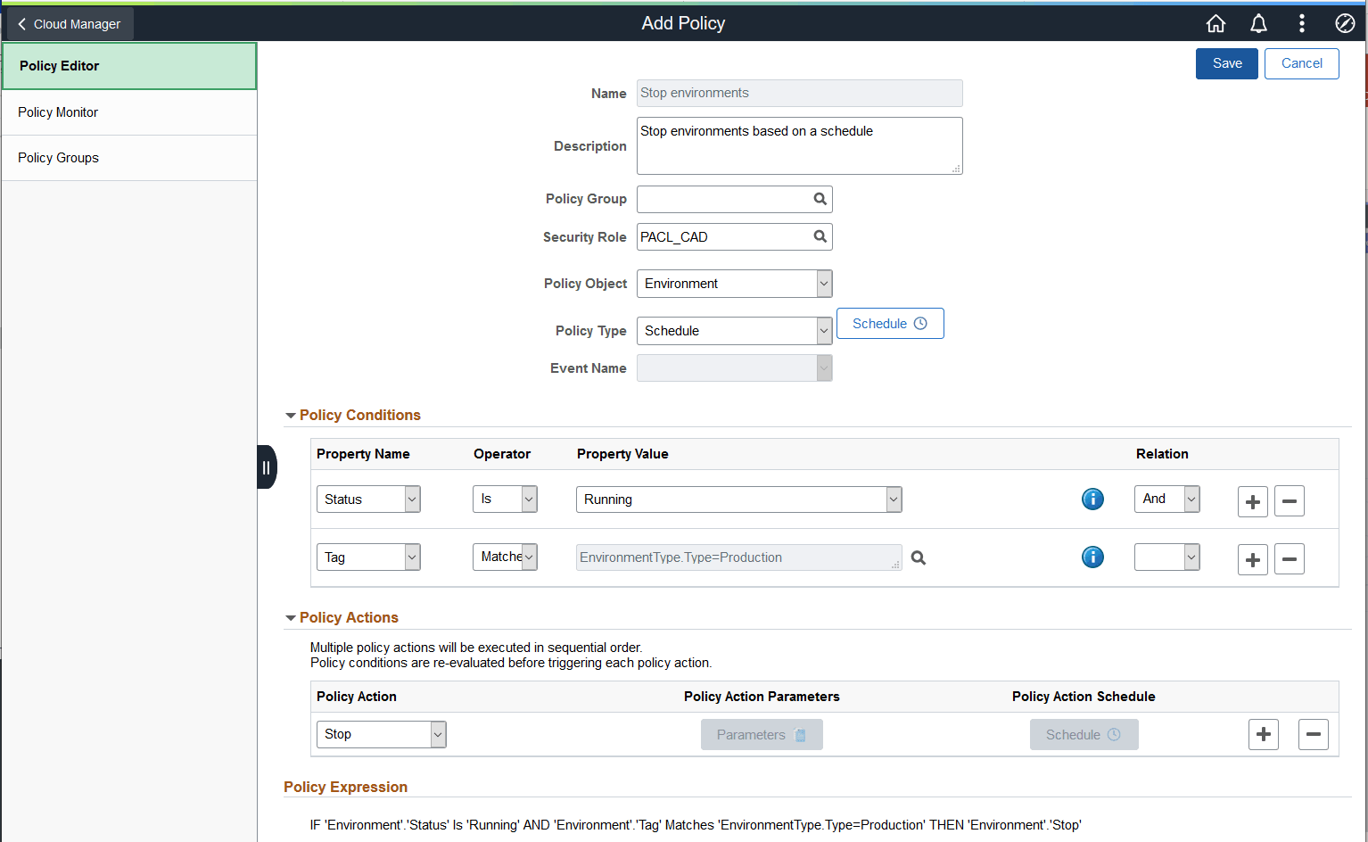 Example Edit Policy