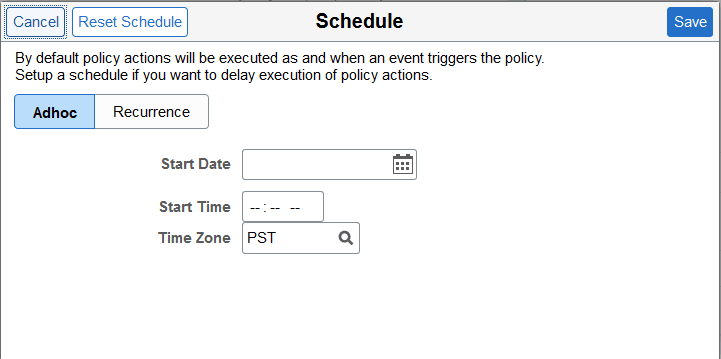 Schedule Event