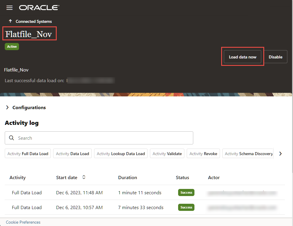 データ・ロード画面