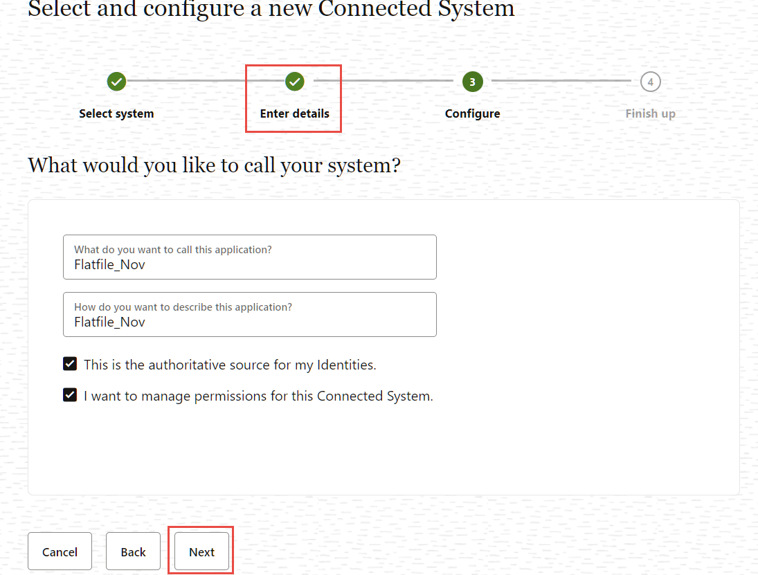 「詳細の入力」画面
