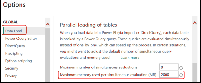 power-bi-memory-setting.pngの説明は以下のとおりです