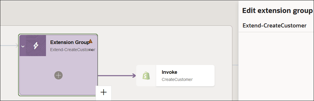 統合キャンバスには、上部に8つのアイコンが表示されます。 スコープ、マップ、拡張グループおよび呼出しとの統合を次に示します。 