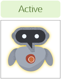「Active」ステータスのロボット 「Active」ステータスのロボット