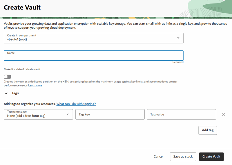 vault-create-vault.pngの説明は以下のとおりです