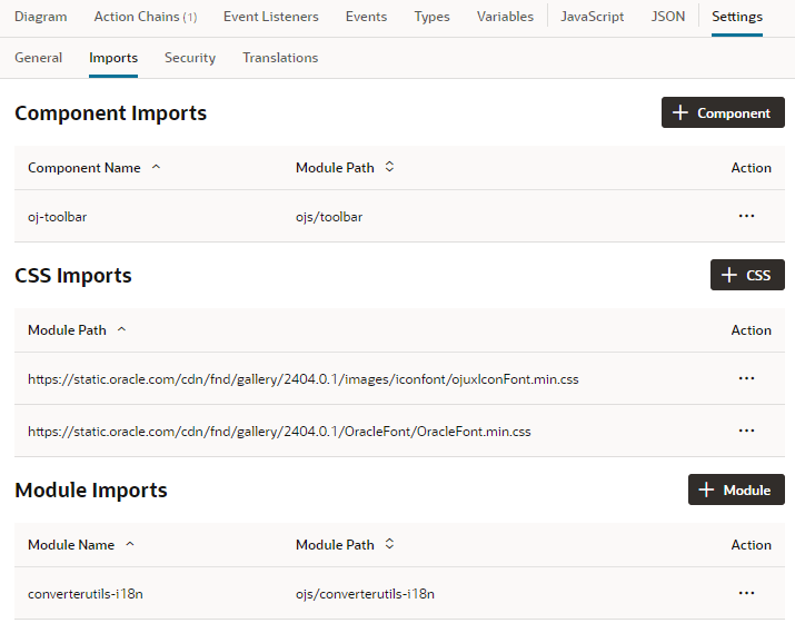 app-settings-imports.pngの説明は以下のとおりです