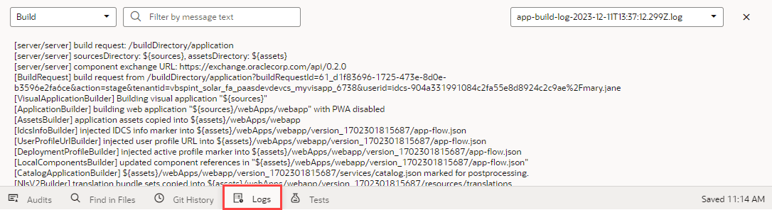 build-logs.pngの説明は以下のとおりです