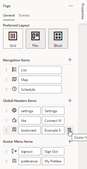 default-shell-redwood-customize-properties.pngの説明は以下のとおりです