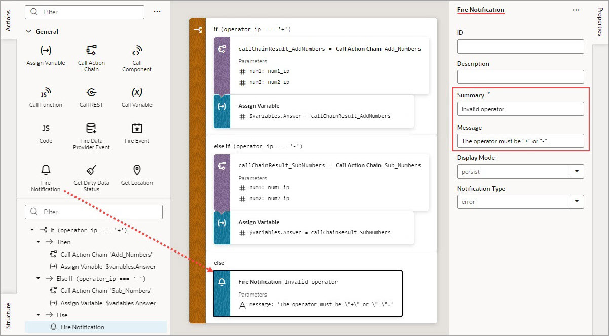 jsac-add-fire-notification-action.jpgの説明は以下のとおりです