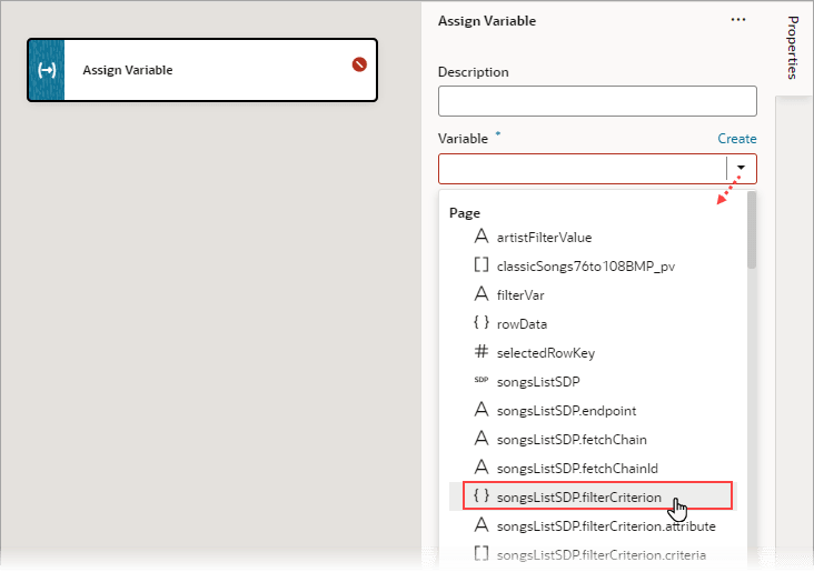 jsac-assign-action-pick-sdp.pngの説明は以下のとおりです
