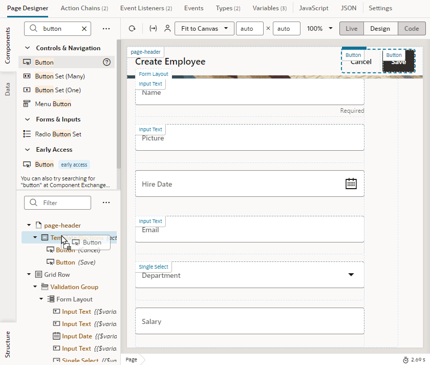 page-designer-component-add-designmode.pngの説明は以下のとおりです