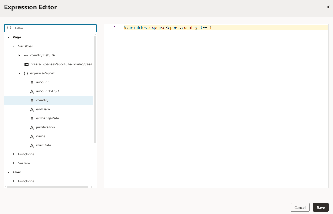 page-designer-expression-editor.pngの説明は以下のとおりです