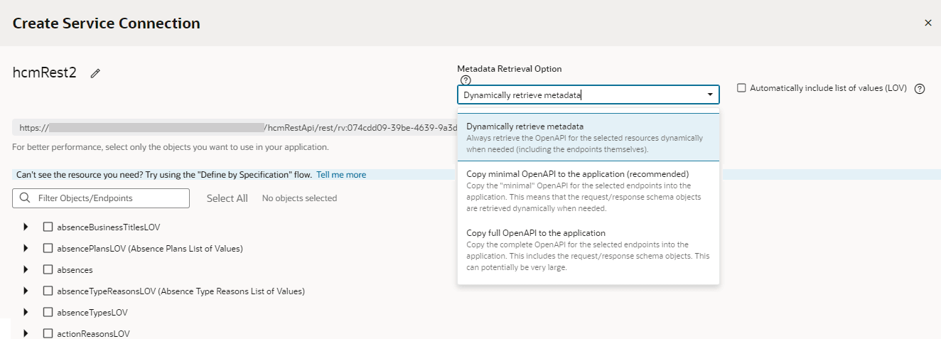 static-dynamic-serviceconnections-appui.pngの説明は以下のとおりです static-dynamic-serviceconnections-appui.pngの説明は以下のとおりです