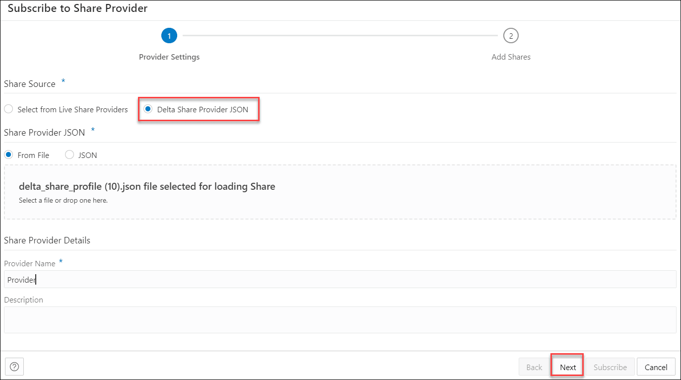 subscribe-share-provider-version-providersettings.pngの説明は以下のとおりです