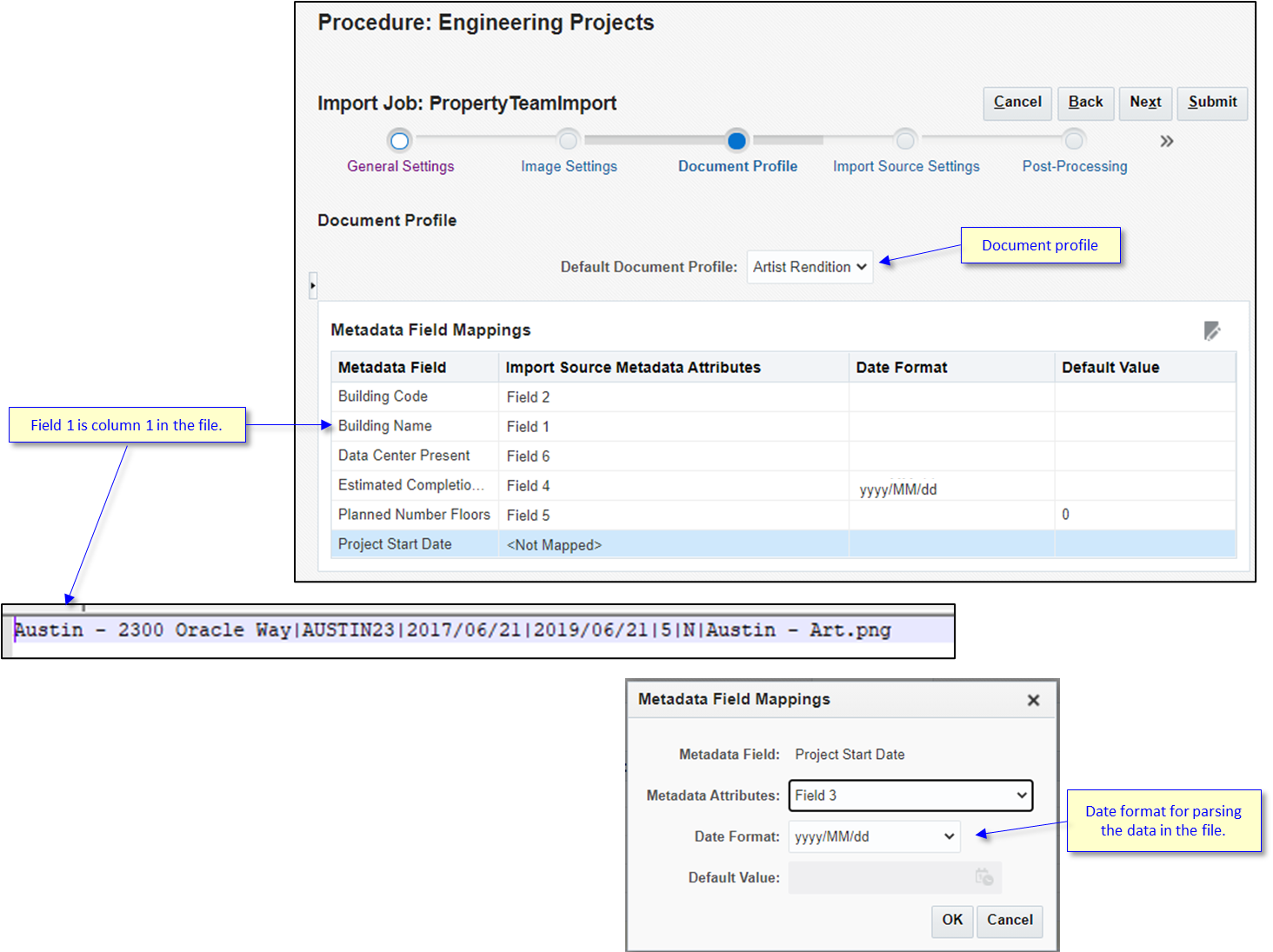 Import Processor Jobs page. Import Processor Jobs page.