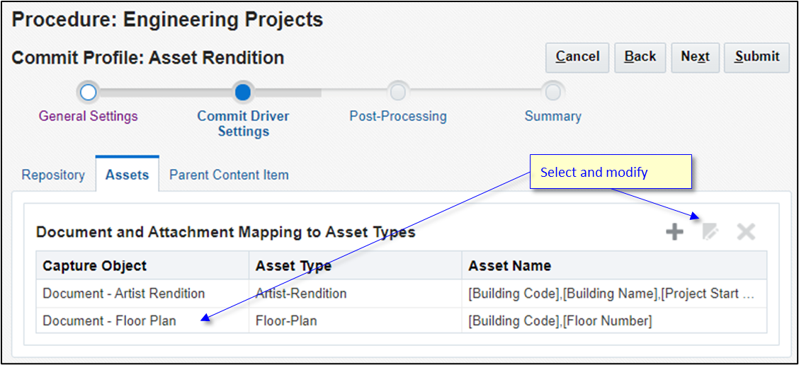 Asset versions. Asset versions.
