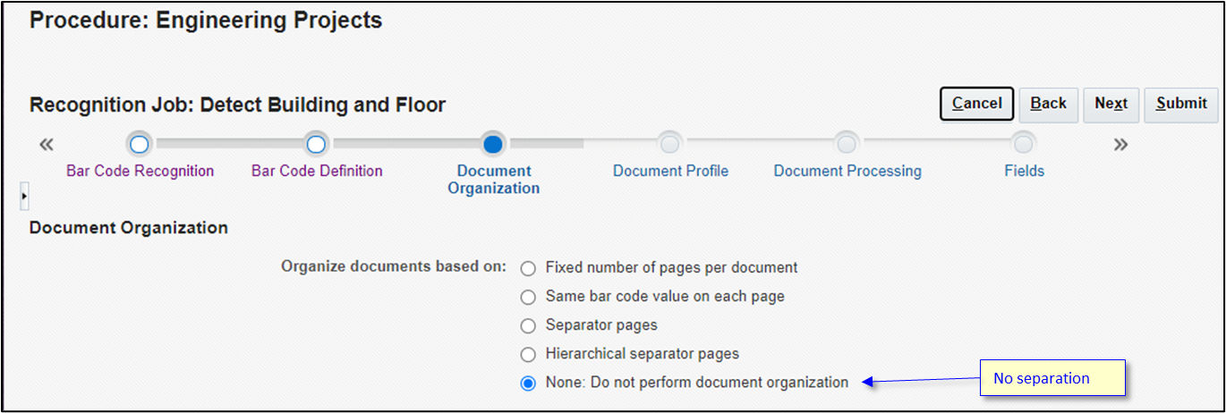 Creating a barcode recognition job. Creating a barcode recognition job.