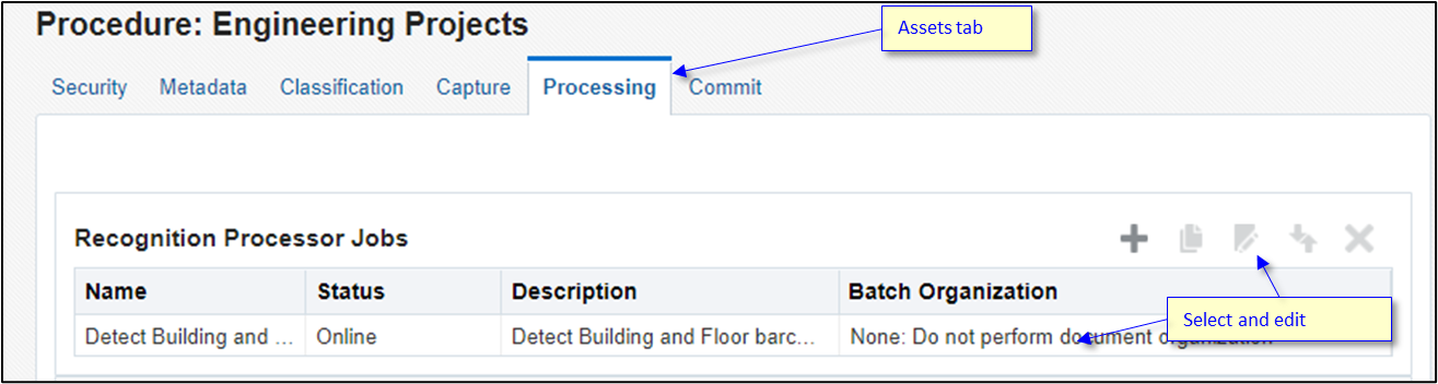 Committing floor plan documents to Oracle Content Management. Committing floor plan documents to Oracle Content Management.