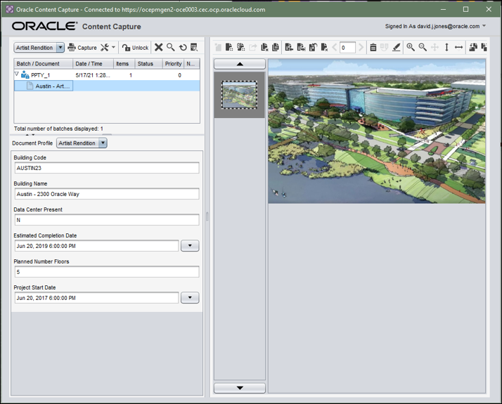 Screenshot of the Content Capture desktop client. Screenshot of the Content Capture desktop client.