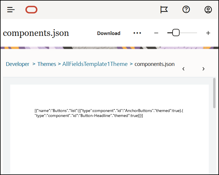 components-json.pngの説明は以下のとおりです
