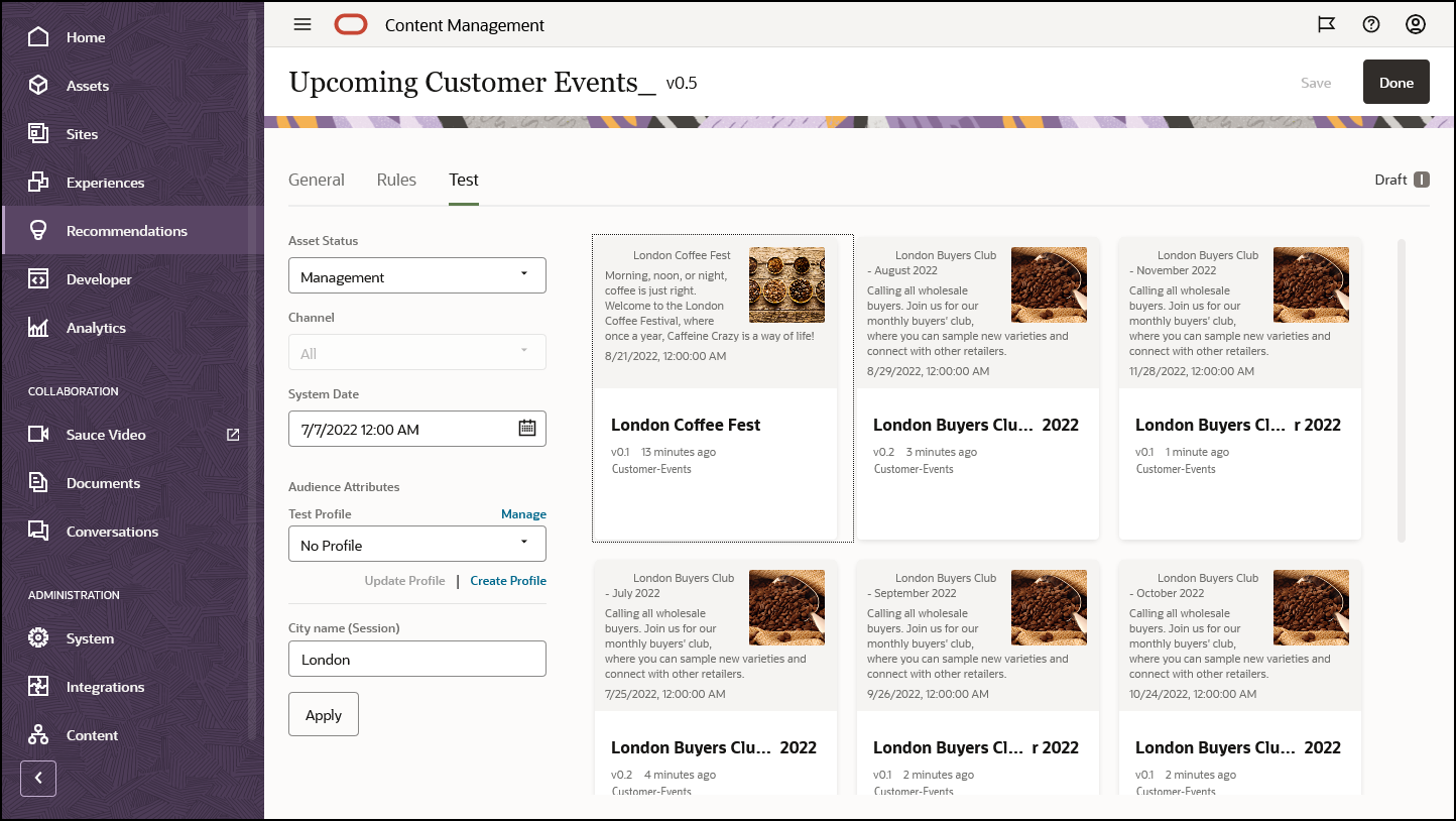 「今後のイベント」ページ 「今後のイベント」ページ