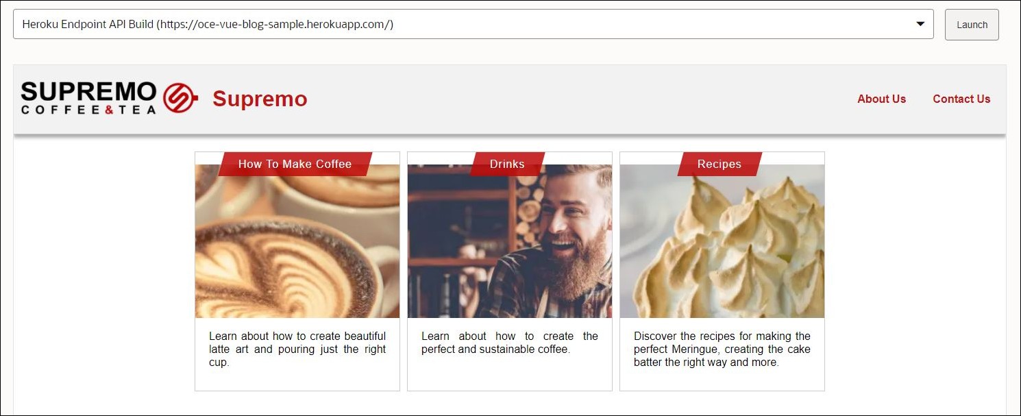 This image shows the preview URL for the blog.
