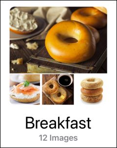 This image shows images in the Bagels category.