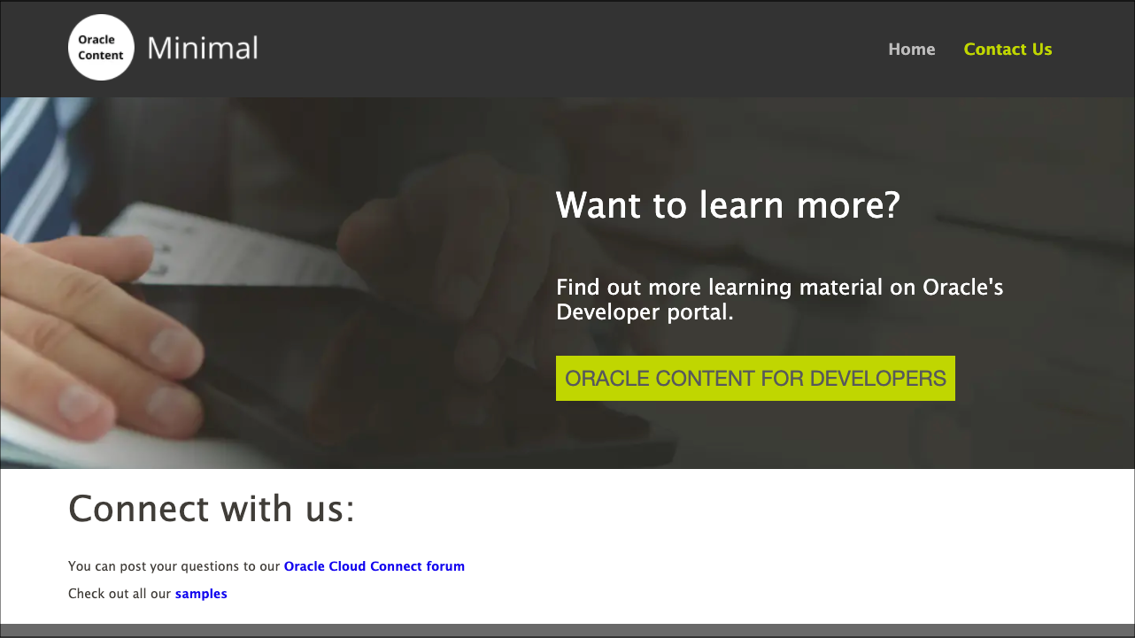 This image shows the contact us page for an Svelte minimal site.
