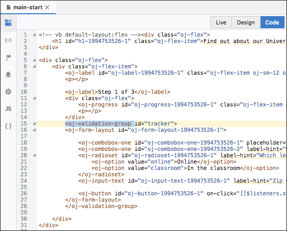 vbcs_form_fields_validation.pngの説明は以下のとおりです vbcs_form_fields_validation.pngの説明は以下のとおりです