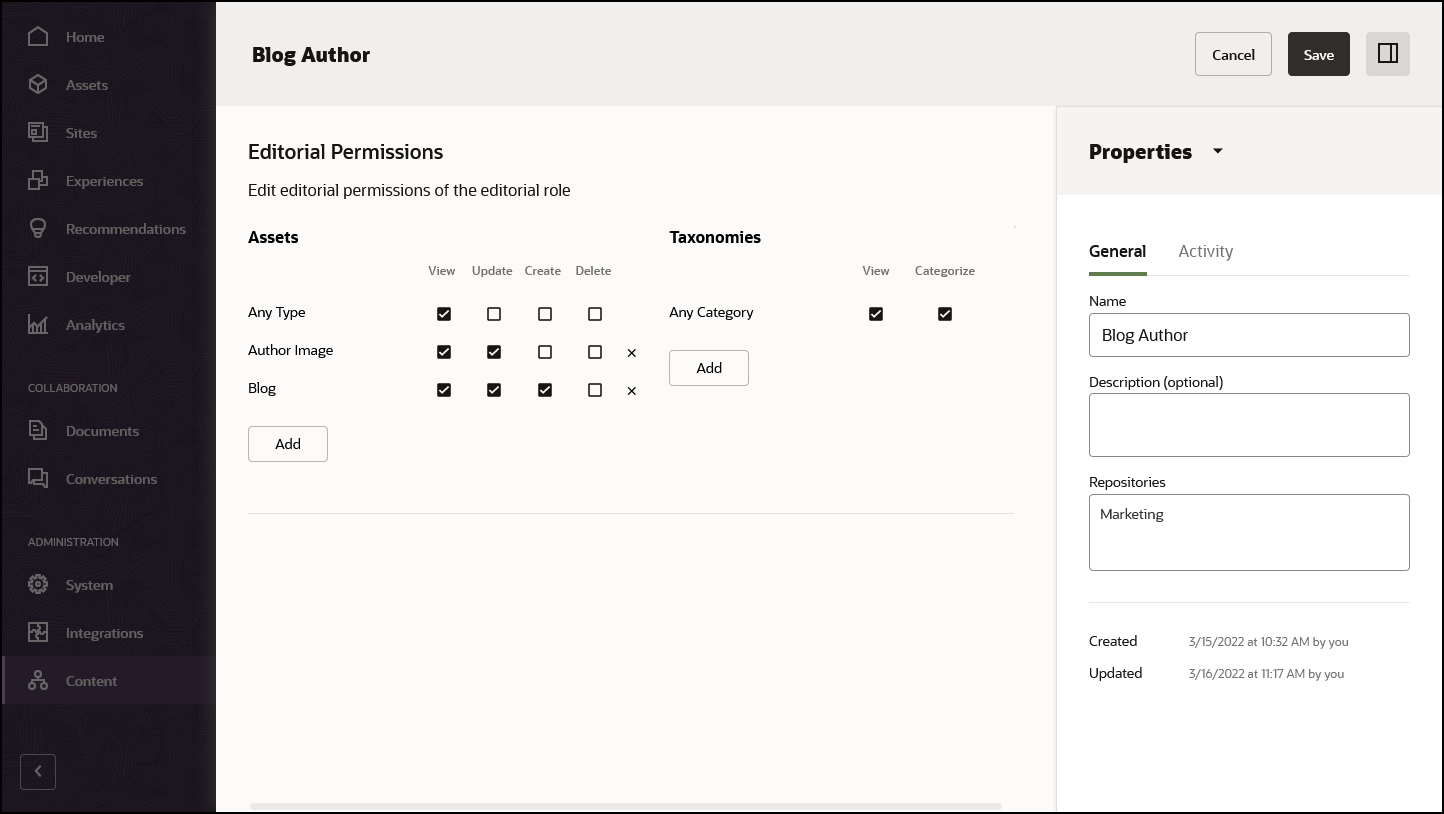 リンクされたトピックで説明されているカスタム編集ロール・エディタ