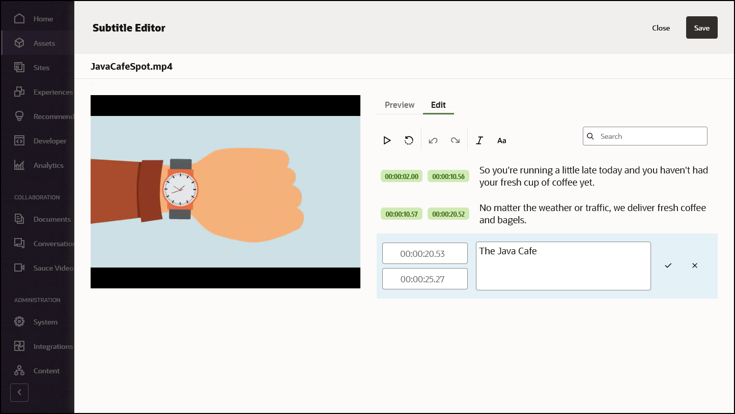 新規編集を含むサブタイトル・ダイアログ(リンクされたトピックを参照)