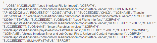ペイロードのコンテンツ