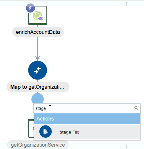 テキストが入力されている検索フィールドが表示されます。