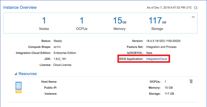 instance-details-idcs.pngの説明は以下のとおりです instance-details-idcs.pngの説明は以下のとおりです