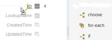ターゲット・データ構造でif文が青色で強調表示されている
