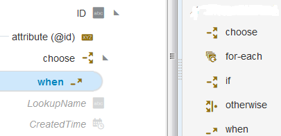 ターゲット・データ構造に追加されたwhen文