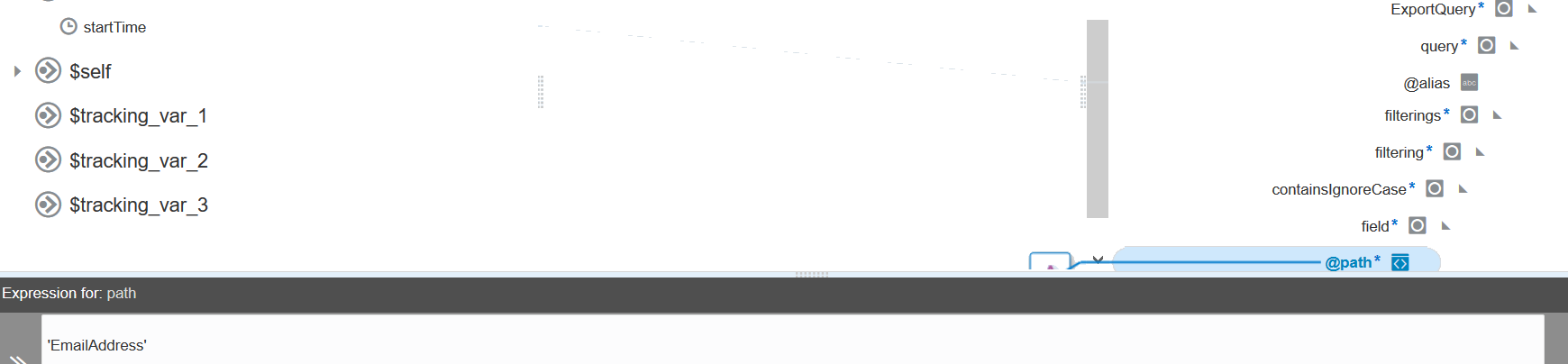 @path要素をクリックすると、EmailAddressの値が表示されます。