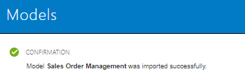 インポートの成功の確認 インポートの成功の確認