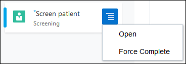 OpenおよびForce「完了」オプション OpenおよびForce「完了」オプション