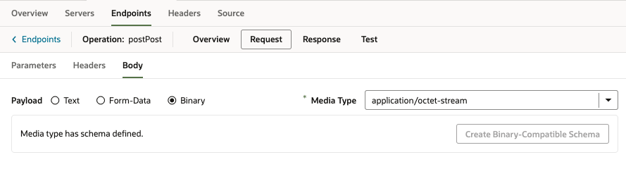 スキーマが作成されたことを示すメッセージを示すスクリーンショット