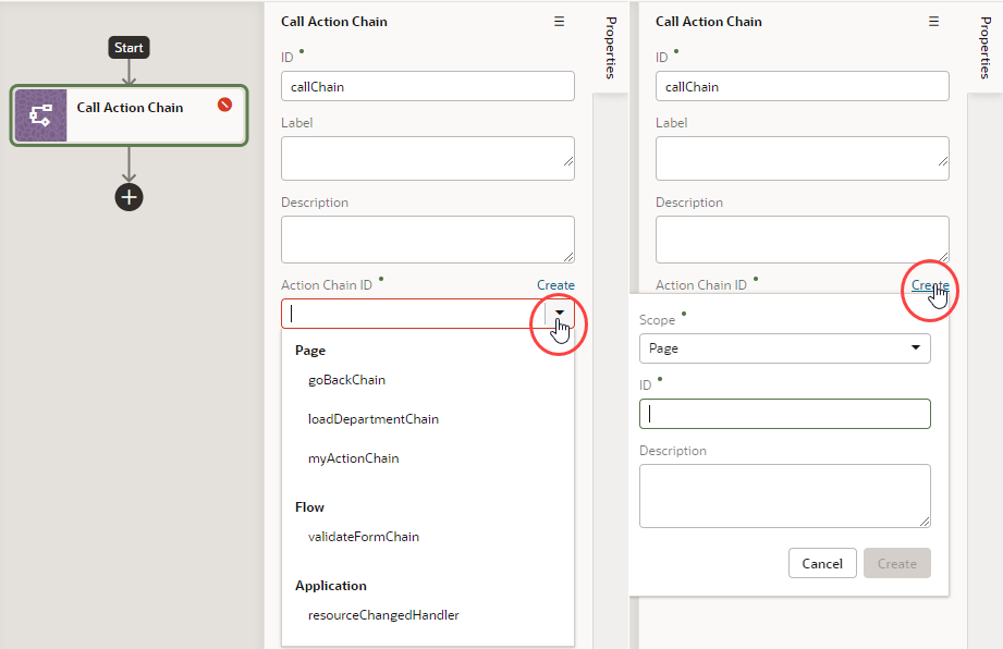 action-chain-editor-selectactionchain.pngの説明は以下のとおりです