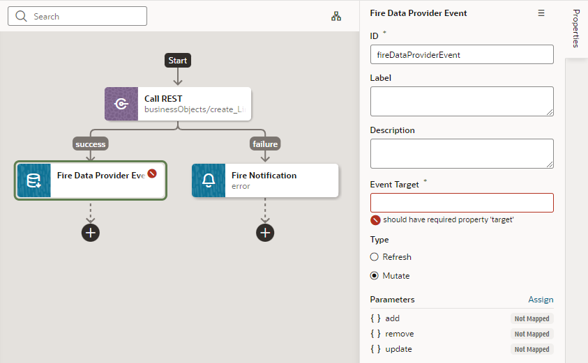 add-fire-data-provider-event-action.pngの説明は以下のとおりです