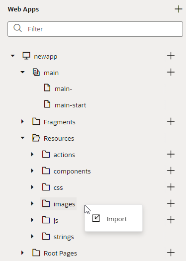 artifact-browser-import-resource.pngの説明は以下のとおりです