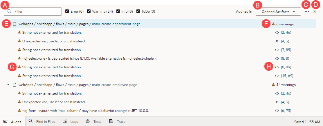 audit-results-vb.pngの説明は以下のとおりです