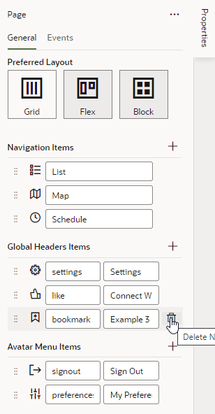 default-shell-redwood-customize-properties.pngの説明は以下のとおりです
