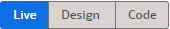 Live/Design/Codeトグル・アイコン