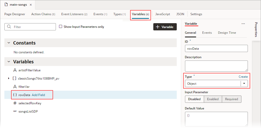 jsac-create-rowdata-variable.pngの説明は以下のとおりです