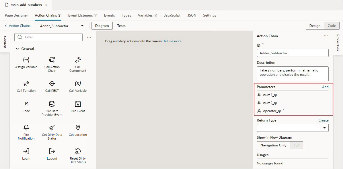 jsac-input-param-action-chain.jpgの説明は以下のとおりです
